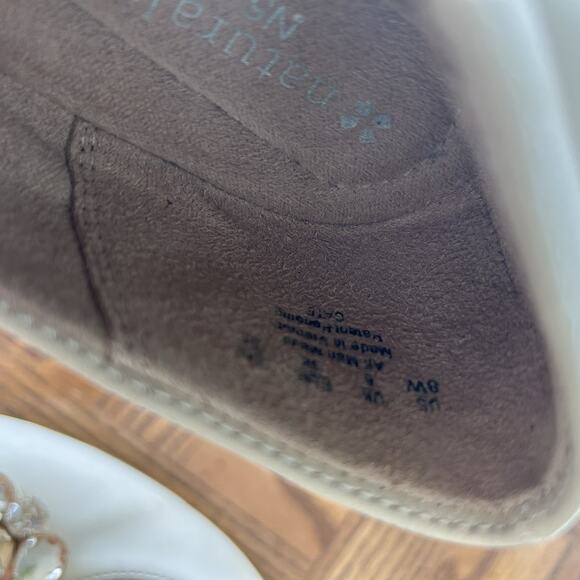 🥿 Naturalizer N5 Comfort Ballet Flats sz 8 W Tan Jewels - Picture 9 of 9